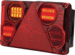 Feu arrière LED rectangle gauche 12-24V, 232x142x59mm, Kramp