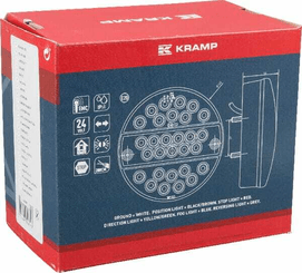 Pièces agricoles - Eclairage - Feu arrière LED rond câblé Ø 142mm, Kramp