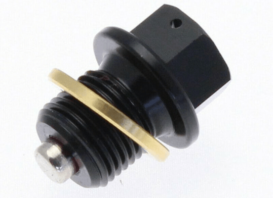 Pièces Quad & Motos - Moteur - Bouchon de vidange TECNIUM aimanté - aluminium noir M10x1,25x14