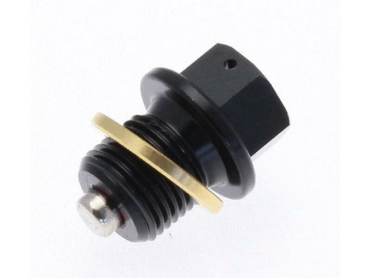 Pièces Quad & Motos - Moteur - Bouchon de vidange TECNIUM aimanté - aluminium noir M12x1,25x14