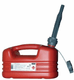Jerrican plastique 5 litres rouge