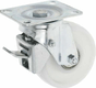 Roue pivotante, roue en polyamide : Ø100x35mm, Fixation de plaque: 100x80mm Load: 110kg, Ro-Carr