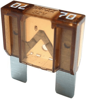 Boulonnerie, quincaillerie - Visserie boulonnerie - Boîte KB de 25 fusibles US maxi brun 70 A (par 1)