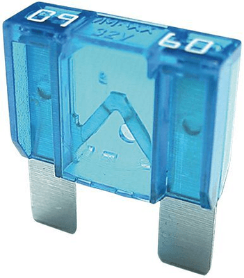 Boulonnerie, quincaillerie - Visserie boulonnerie - Boîte KB de 25 fusibles US maxi bleu clair 60 A (par 1)