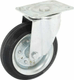Roue pivotante, roue en polyuréthane : Ø135x50mm, Fixation de plaque: 180x110mm Load: 220kg, Ro-Carr