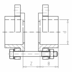 Pièces agricoles - Hydraulique - Kit pour Couvercle 160x160 / DN150