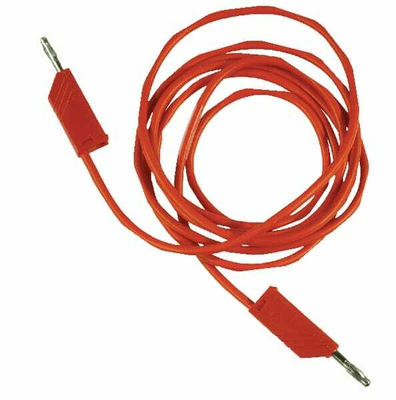 Pièces agricoles - Outils atelier - Câble 2 fiches 4mm rouge 2m
