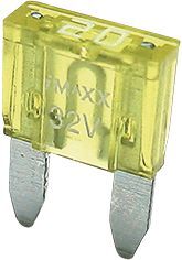 Boulonnerie, quincaillerie - Visserie boulonnerie - Boîte KO de 50 fusibles US mini jaune 20 A (par 1)