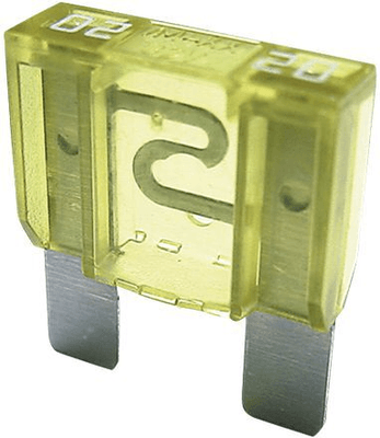 Boulonnerie, quincaillerie - Visserie boulonnerie - Boîte KB de 25 fusibles US maxi jaune 20 A (par 1)
