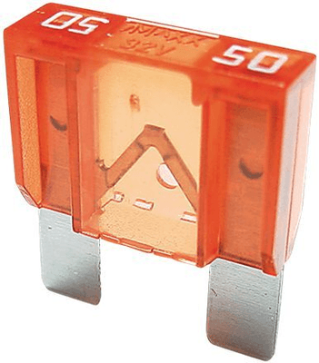 Boulonnerie, quincaillerie - Visserie boulonnerie - Boîte KB de 25 fusibles US maxi rouge 50 A (par 1)