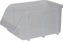 Boîte de rangement 100x165x75mm, capacité 0,73l, polypropylène transparent, Linbin no.2 de Hünersdorff