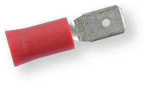 Boulonnerie, quincaillerie - Visserie boulonnerie - Boîte de 250 cosses mâles plates pré-isolées KA 3117 rouge, 4,8x0,8, 0,5-1 mm² (par 1)