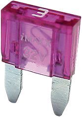 Boulonnerie, quincaillerie - Visserie boulonnerie - Boîte KO de 50 fusibles US mini violet 3 A (par 1)