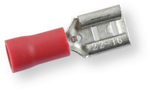 Boulonnerie, quincaillerie - Visserie boulonnerie - Boîte de 200 cosses femelles plates pré-isolées KA 3111 rouge, 6,3x0,8, 0,5-1 mm² (par 1)