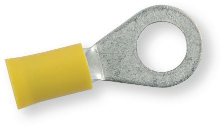Boulonnerie, quincaillerie - Visserie boulonnerie - Boîte de 150 cosses rondes pré-isolées KA 3504 jaune, diamètre 8,4, 4-6 mm² (par 1)