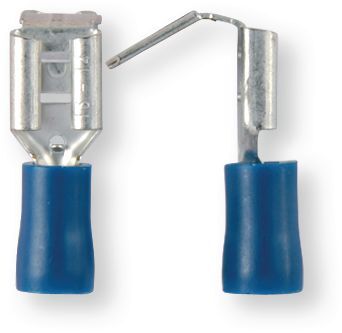 Boulonnerie, quincaillerie - Visserie boulonnerie - Boîte de 220 cosses femelles plates pré-isolées avec languette mâle KB 3318 bleu, 6,3x0,8, 1-2,5 mm² (par 1)