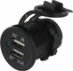 Adaptateur USB 12/24V encastr