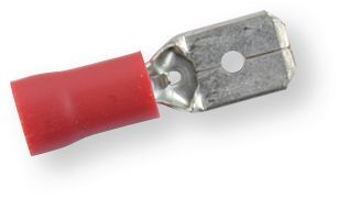 Boulonnerie, quincaillerie - Visserie boulonnerie - Boîte de 220 cosses mâles plates pré-isolées KA 3118 rouge, 6,3x0,8, 0,5-1 mm² (par 1)
