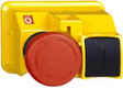 Bouton poussoir“coup de poing”
