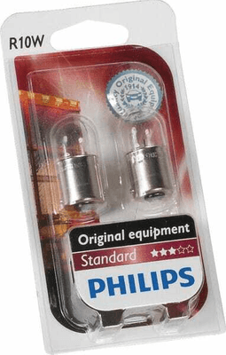 Pièces agricoles - Eclairage - Ampoule Tube conventionnel R10W 24V 10W BA15s blanc Philips