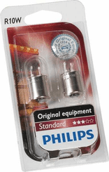 Pièces agricoles - Eclairage - Ampoule Tube conventionnel R10W 24V 10W BA15s blanc Philips