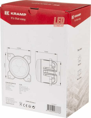 Pièces agricoles - Eclairage - Phare de travail rond LED 42W 4200lm