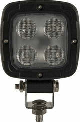 Pièces agricoles - Eclairage - Phare de travail LED, 20 W, 2200 lm, carré, 10-80 V, faisceau large, Kramp