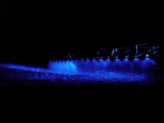 Pièces agricoles - Eclairage - Feu de travail LED 27W 500lm - bleu - cable Spot/connexion Deutsch
