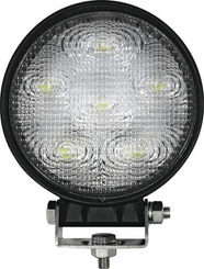 Pièces agricoles - Eclairage - Phare de travail LED rond 18W 1440lm, 10/30V, Ø 110mm faisceau large 6 LED gopart