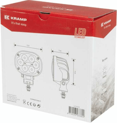 Pièces agricoles - Eclairage - Phare de travail LED, 30 W, 3000 lm, ovale, Kramp
