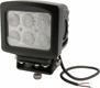 Phare de travail LED carré 60W 5400lm, 10/30V, 135x124mm, faisceau large, 6 LED Kramp