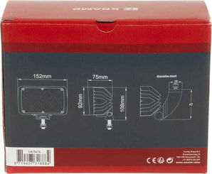 Pièces agricoles - Eclairage - Feu de travail LED 40W 4000lm faisceau large - Connexion Deutsch