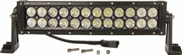 Barre lumineuse de travail LED, 72W, 6120lm, rectangulaire, 12/24V, blanc, 343x57mm prise Deutsch, Combo, 24 LED, Kramp
