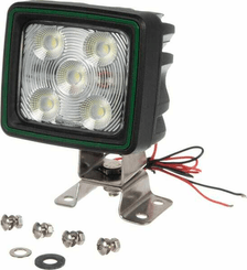 Pièces agricoles - Eclairage - Feu de travail LED 60W 5600lm faisceau large - Connexion Deutsch