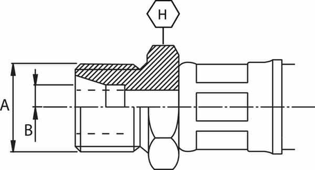 Pièces agricoles - Hydraulique - Raccord M8