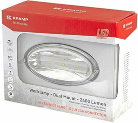 Pièces agricoles - Eclairage - Phare de travail LED, 30 W, 2400 lm, ovale, Kramp