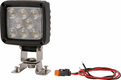 Phare de travail LED carré blanc 24W 1920lm, 10/30V, 105x84x95mm faisceau large prise Deutsch 8 LED Kramp