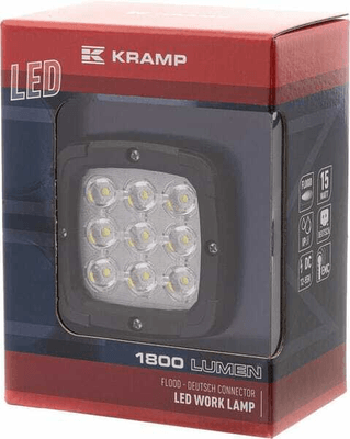Pièces agricoles - Eclairage - Phare de travail LED 13.5W 1800lm Faisceau large Deutsch