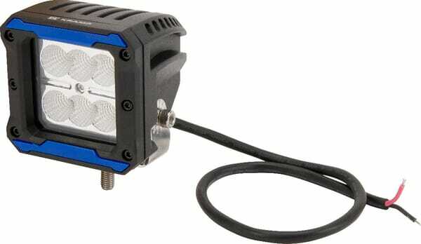Pièces agricoles - Eclairage - Phare de travail LED carré 18W 1620lm 10-30V, 81x76x78mm, faisceau large, Kramp