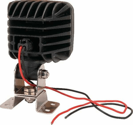 Pièces agricoles - Eclairage - Phare de travail LED carré blanc 24W 1920lm, 10/30V, 105x84x95mm faisceau large prise Deutsch 8 LED Kramp