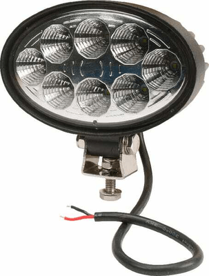 Pièces agricoles - Eclairage - Phare de travail LED ovale 24W 2240lm, 10/30V, 141.5x64.5x90mm faisceau large 8 LED Kramp