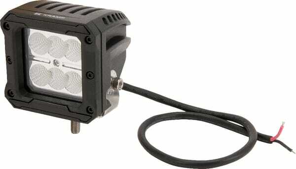 Pièces agricoles - Eclairage - Phare de travail LED carré 18W 1620lm 10-30V, 81x76x78mm, faisceau large, Kramp