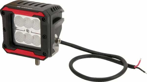 Pièces agricoles - Eclairage - Phare de travail LED carré 18W 1620lm 10-30V, 81x76x78mm, faisceau large, Kramp