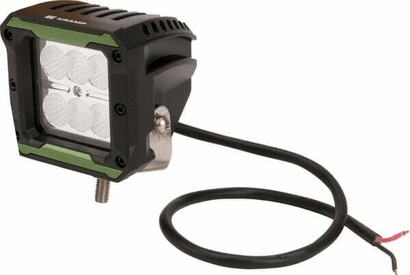 Pièces agricoles - Eclairage - Phare de travail LED carré 18W 1620lm 10-30V, 81x76x78mm, faisceau large, Kramp