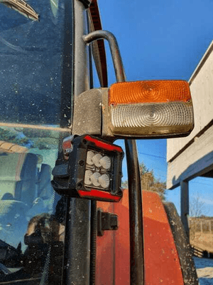 Pièces agricoles - Eclairage - Phare de travail LED carré 18W 1620lm 10-30V, 81x76x78mm, faisceau large, Kramp