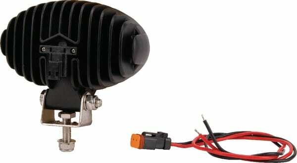 Pièces agricoles - Eclairage - Phare de travail LED ovale 24W 1920lm 10-30V, blanc 130x53x78mm prise Deutsch 8 LED Kramp