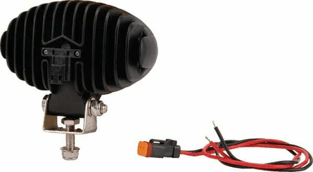Pièces agricoles - Eclairage - Phare de travail LED ovale 24W 1920lm 10-30V, blanc 130x53x78mm prise Deutsch 8 LED Kramp