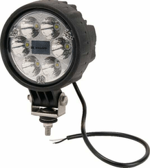Pièces agricoles - Eclairage - Phare de travail LED rond 24W 1500lm, 10/30V, Ø 117mm, longue portée, 6 LED Kramp