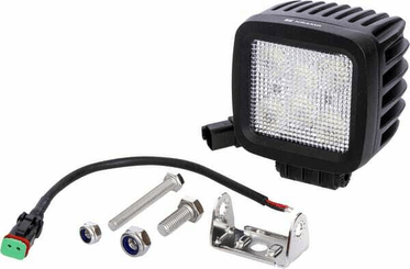 Pièces agricoles - Eclairage - Phare de travail LED carré 42W 3780lm, 10/30V, 100x82x100mm, faisceau large, 6 LED Kramp