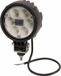 Pièces agricoles - Eclairage - Phare de travail LED rond 24W 1500lm, 10/30V, Ø 117mm, faisceau large, 6 LED Kramp